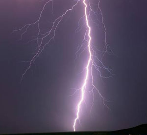 Lightning strikes