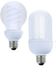 Compact Fluorescent Light Bulb.