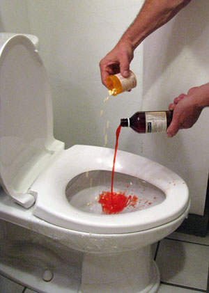 Drugs dumped down the toilet can end up n drinking water. Photo by Bet Zimmerman.